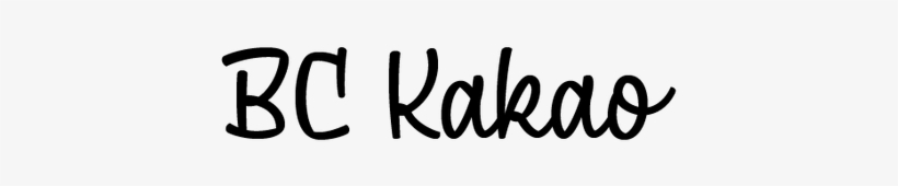 Bc Kakao - Calligraphy, transparent png download
