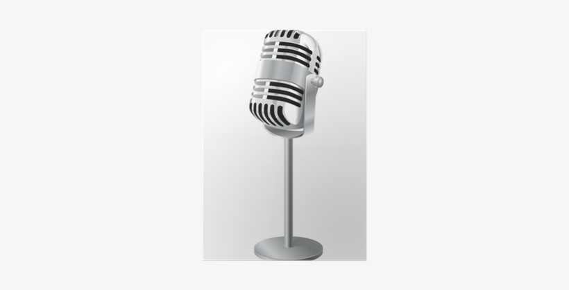 Vintage Microphone Vector Png, transparent png download