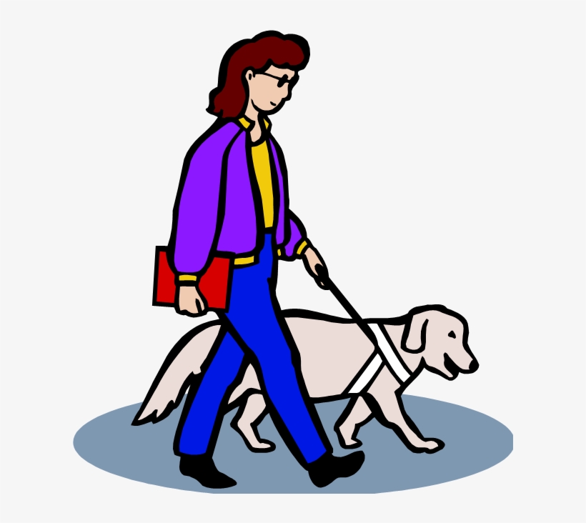 Seeing Eye Dog Clipart - Seeing Eye Dog Coloring Page, transparent png download