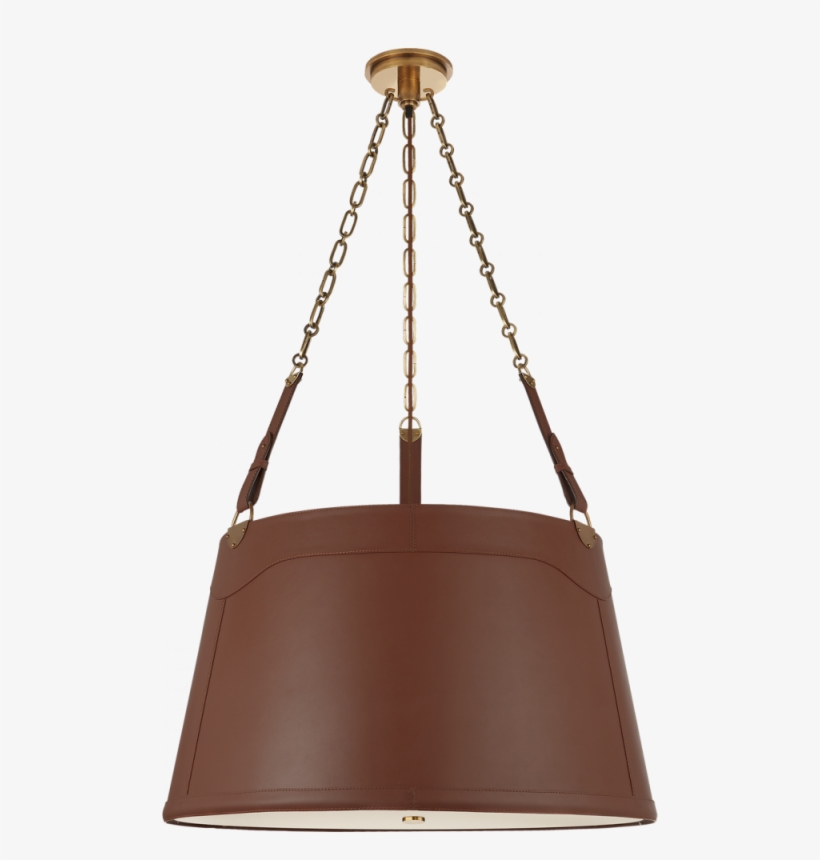 Karlie Large Hanging Shade In Natural Brass With - Lighting, transparent png download