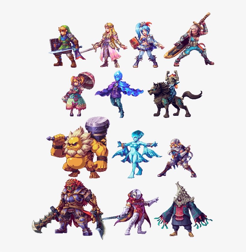 Hyrule Warriors The Legend Of Zelda - Legend Of Zelda Breath Of The Wild Sprite, transparent png download