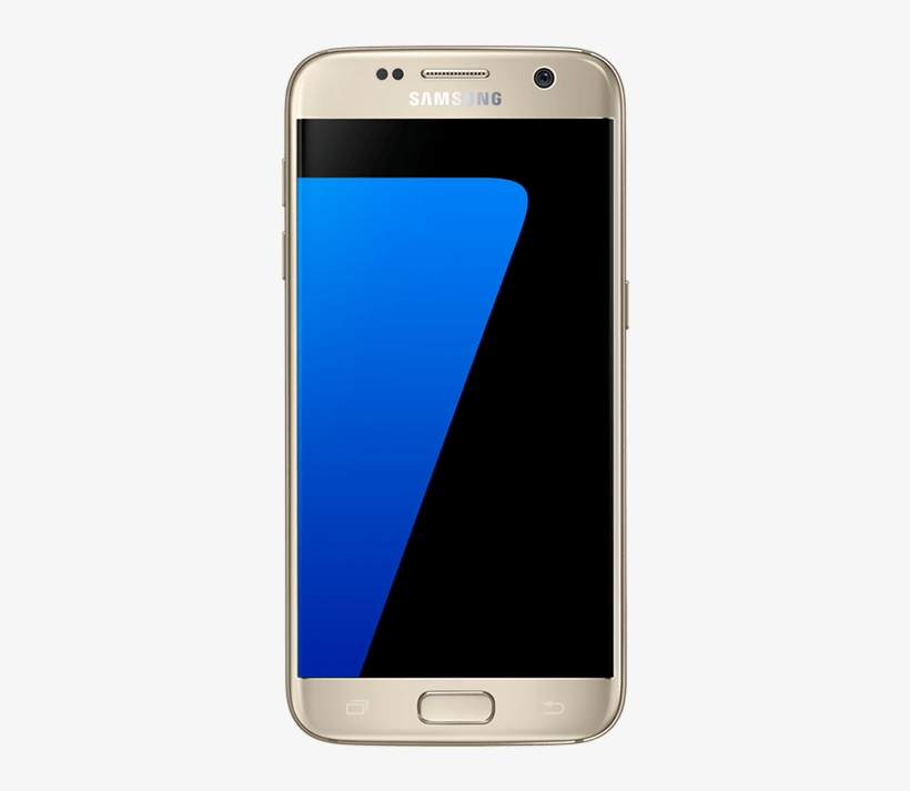 Samsung Galaxy S7 4g 32 Gb Gold Platinum Front - Samsung Galaxy S7, transparent png download