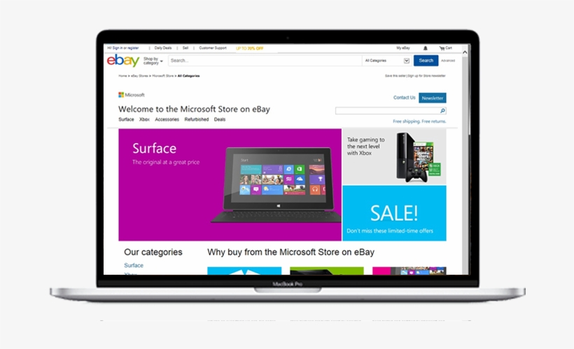An Ebay Store Is An Obvious Choice If You're Interested - Microsoft Store Online, transparent png download