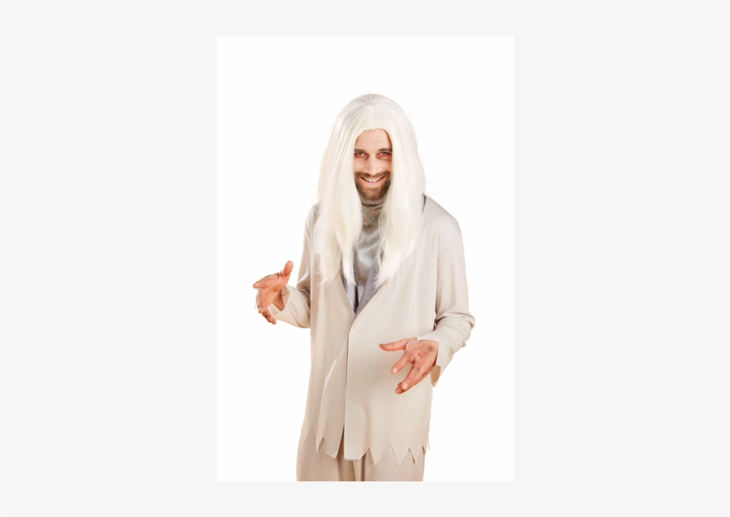 Halloween Wig, Long/straight White - Girl, transparent png download