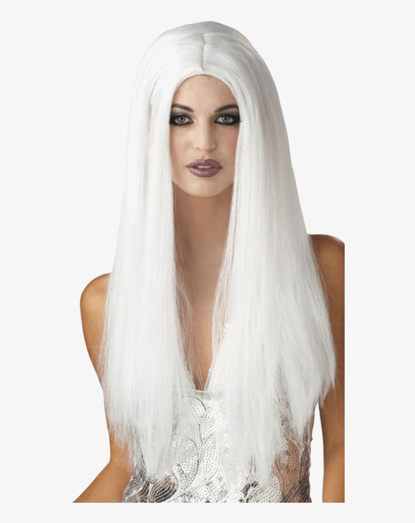 Jokers Masquerade Women's White Wig, transparent png download