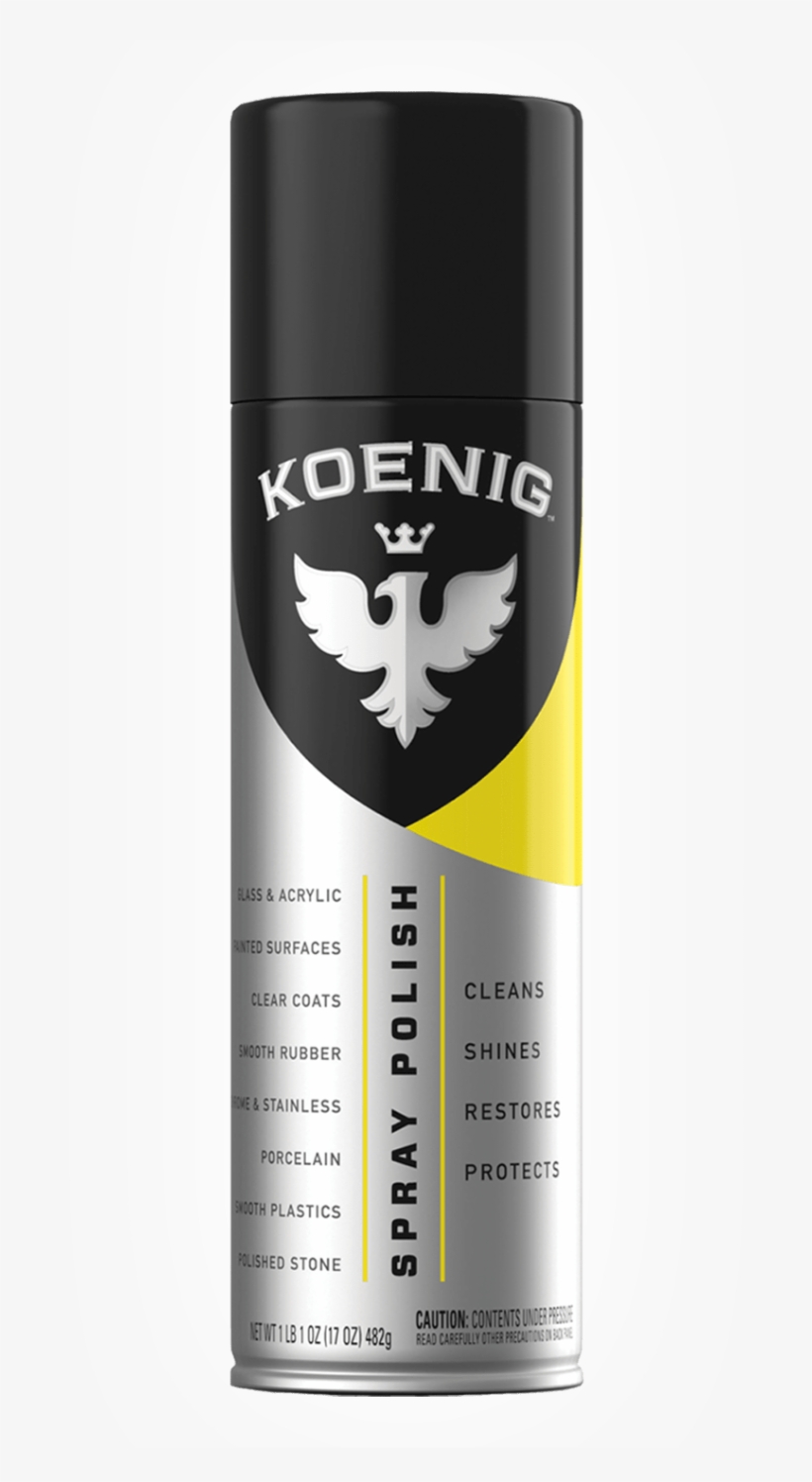 Koenig Bottle - Koenig Spray Polish, 17 Oz Can, transparent png download