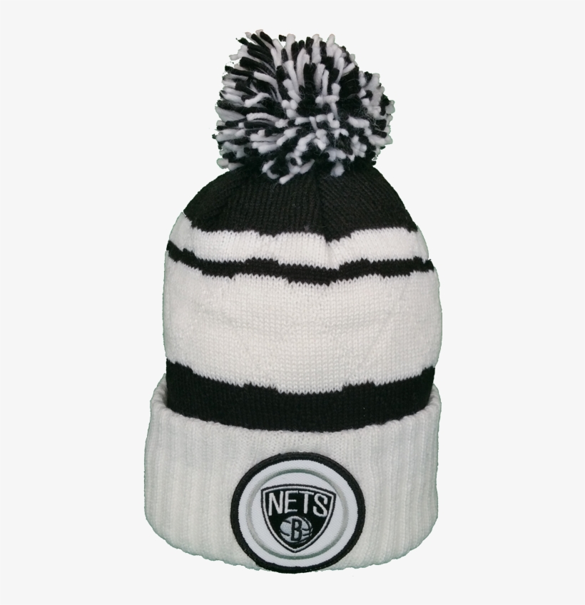 Brooklyn Nets Mitchell & Ness High Five Nba Pom Toque - Brooklyn Nets, transparent png download