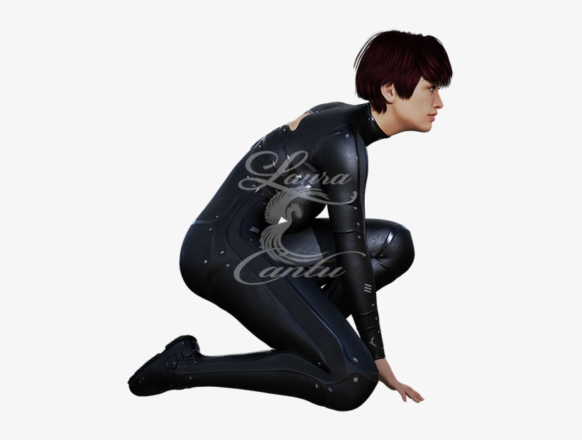 Angelica Crouching Right - Figurine, transparent png download