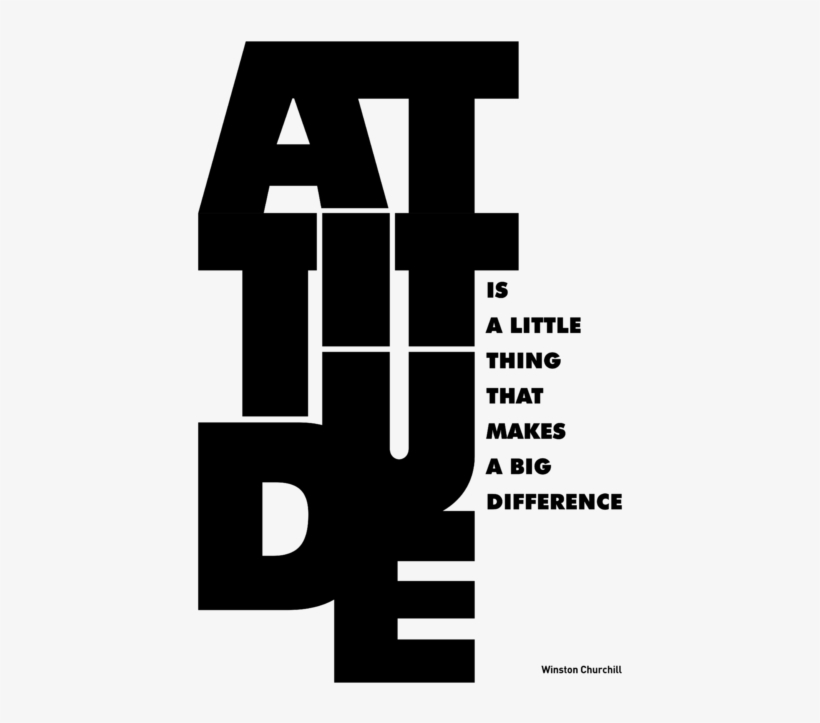 Click And Drag To Re-position The Image, If Desired - Attitude Is A Little Thing That Makes, transparent png download