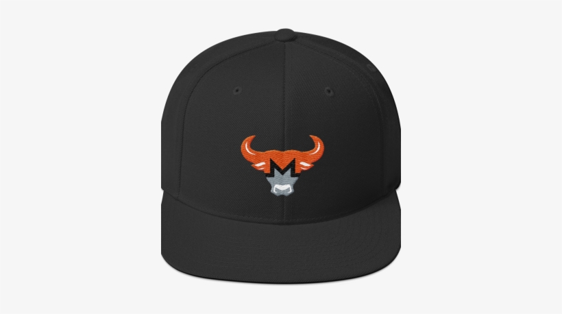Monero Bull Flat Stitch Flexfit Snapback Cap - Flexfit Llc, transparent png download
