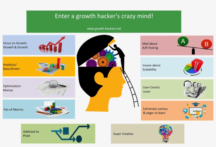 The Mind Of A Growth Hacker - Growth Hacking, transparent png download