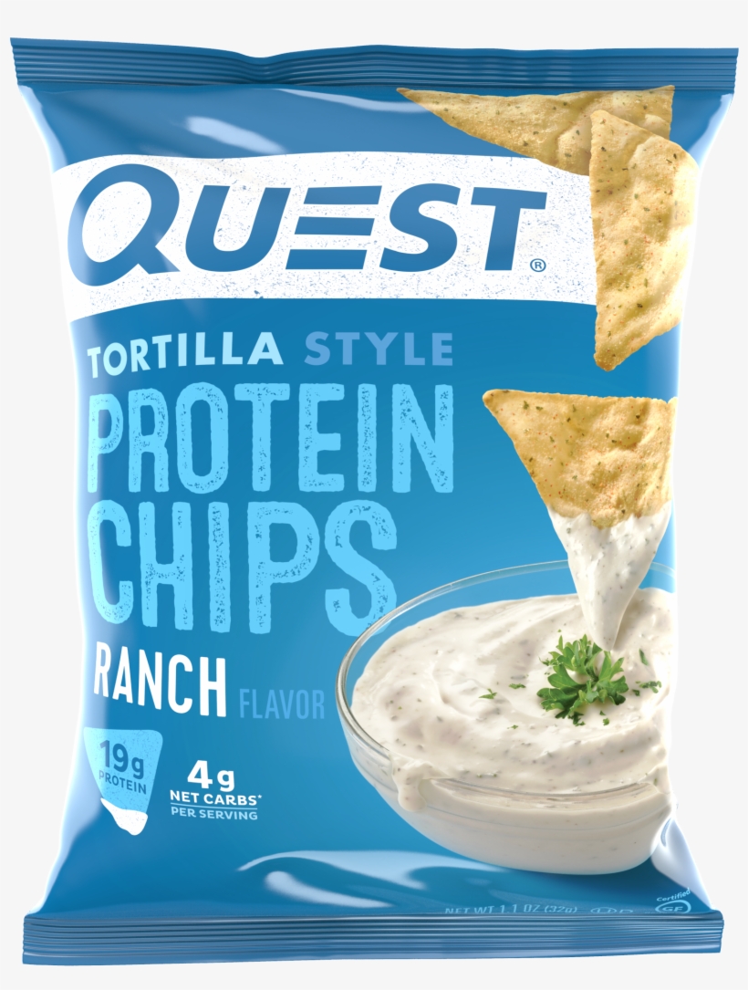 Quest Products Qst Prtn Tortilla Chips Ranch 1/6ct - Quest Protein Tortilla Chips, transparent png download