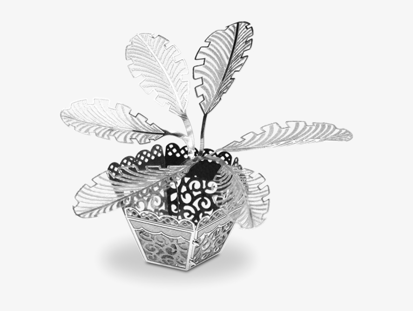 Picture Of Sago Palm Tree - F4u Corsair Metal Earth 3d Laser Cut Model, transparent png download