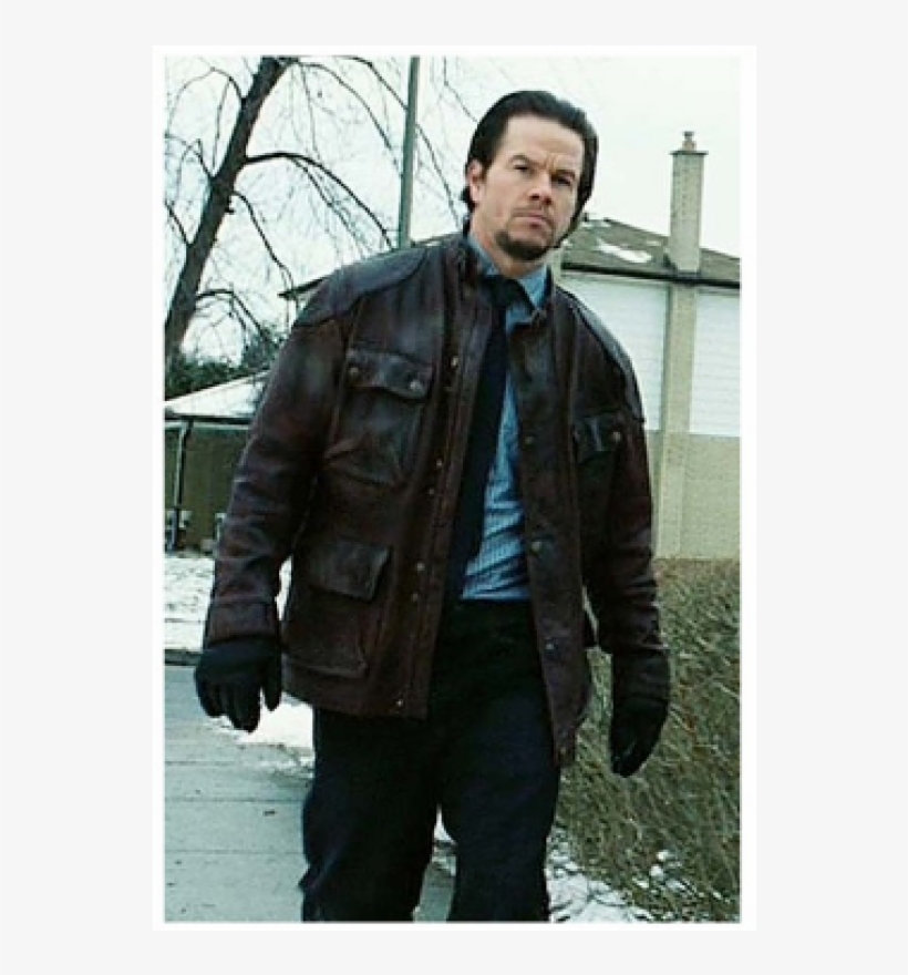 Four Brothers Mark Wahlberg Distressed Brown Leather - Bobby Mercer, transparent png download