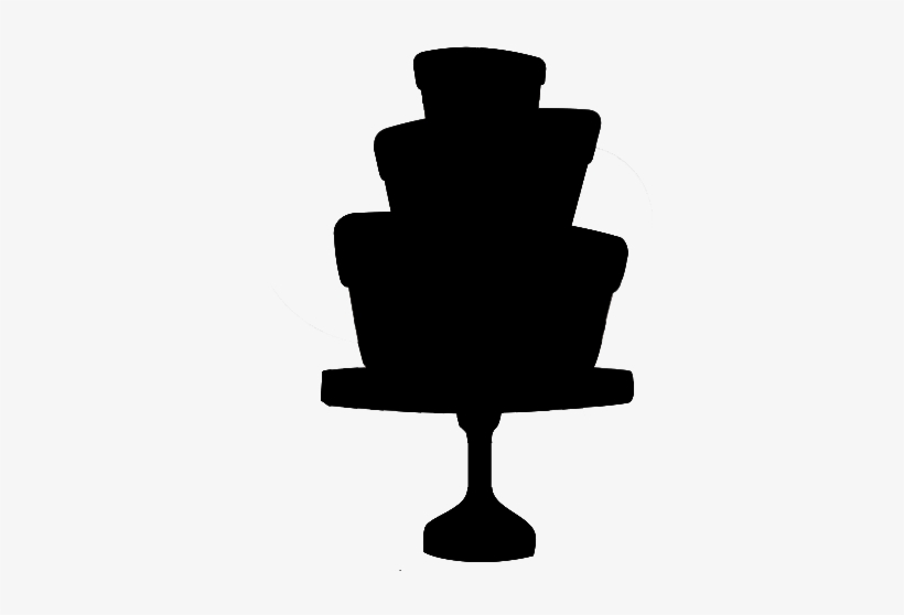 Clip Art Wedding Cake Silhouette ~ Prezup - Cake Stand Silhouette Png, transparent png download
