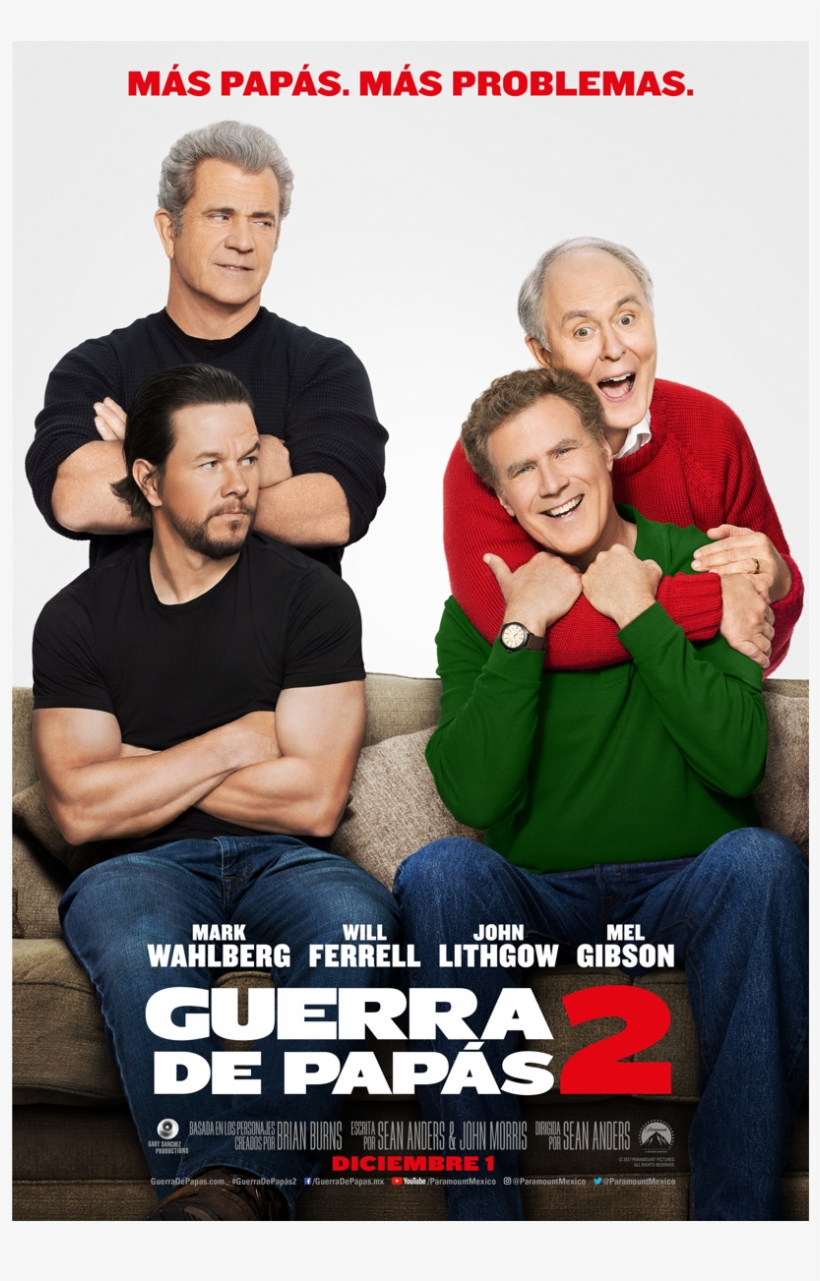 6 Sep - Daddy's Home 2 Poster, transparent png download
