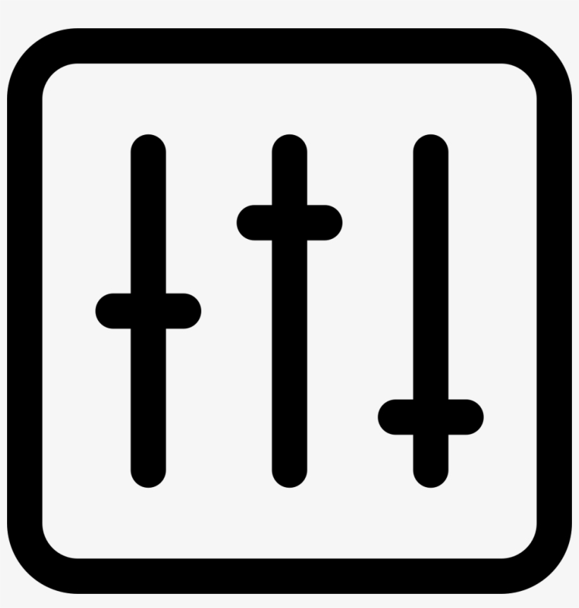 Equilizer Thin - Transparent Background Facebook Icon, transparent png download