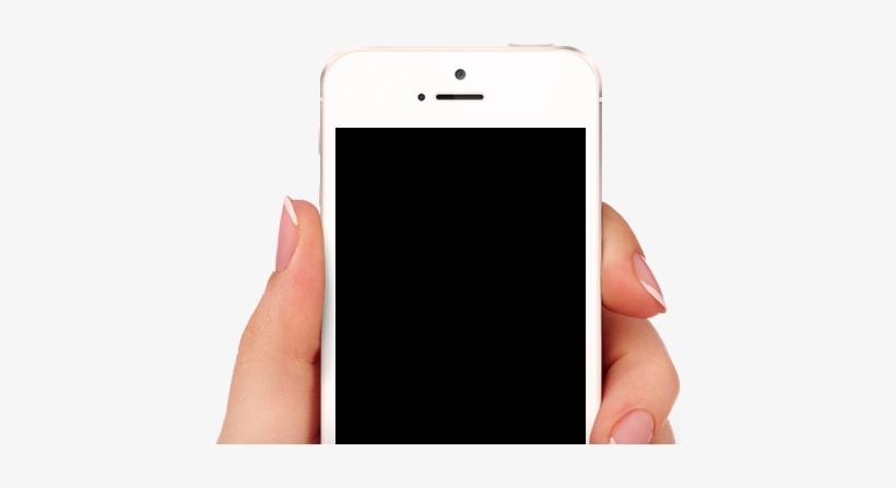 Get Instant Lead Notifications Via Text Or Email - Cell Phone Hand Png, transparent png download