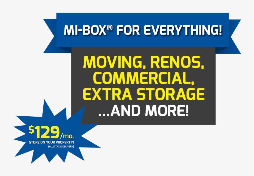 Mi-box At Space Centre Storage Kelowna - Television Advertisement, transparent png download