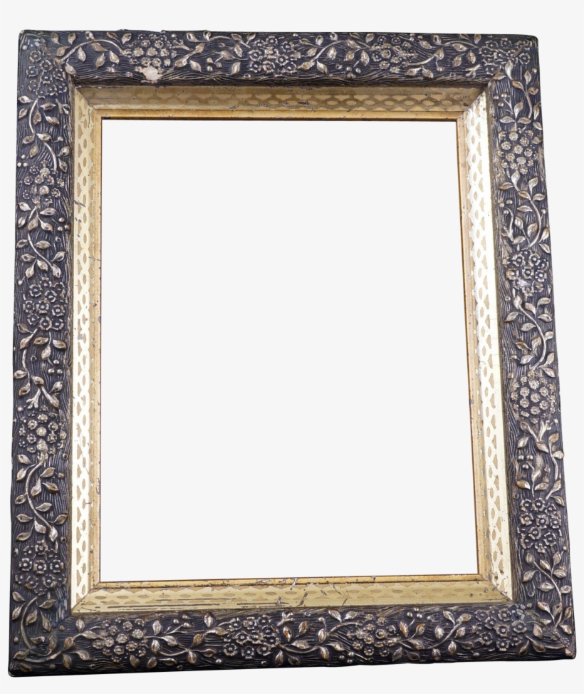 Gilt Victorian Frame Late With Ornate Floral Molding - Picture Frame, transparent png download