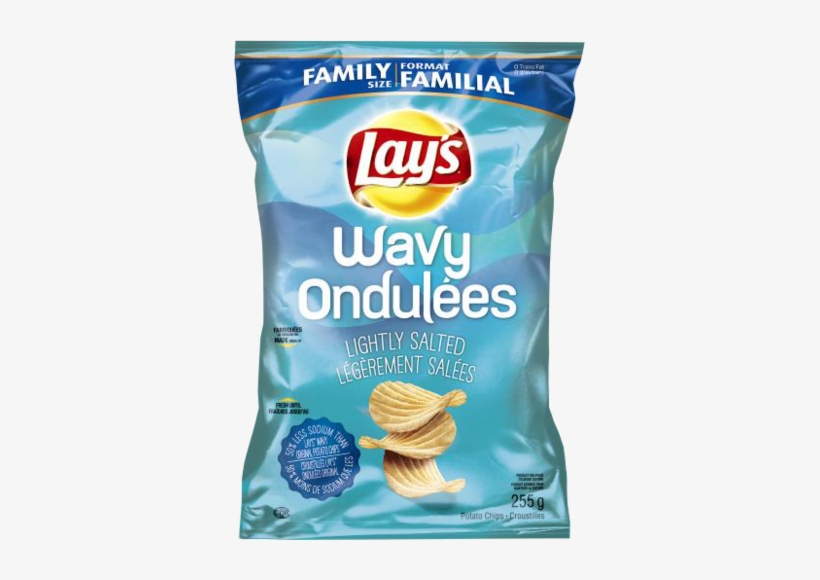 Lays Wavy Chips - Lay's Wavy Lightly Salted Potato Chips, transparent png download