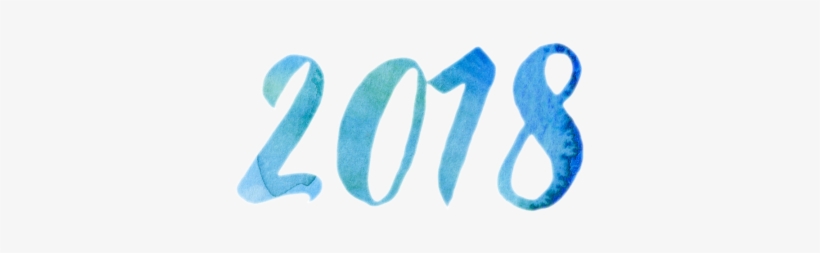 Blue 2018, 2018, Year, Typography Png And Vector - Calligraphy, transparent png download