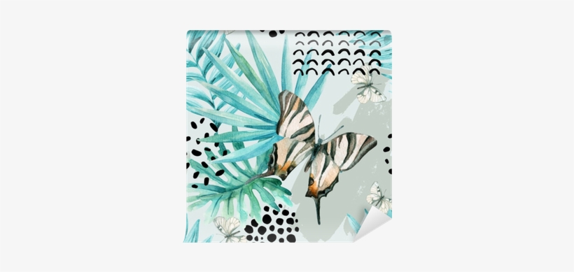Watercolor Graphical Illustration - Ombre Home Bahati Butterfly Wall Art, transparent png download