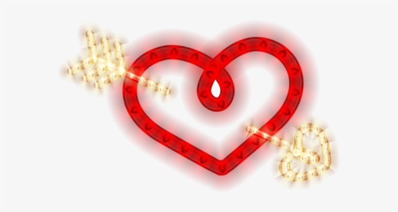 Image Transparent Glowing Png Image Colorful Hearts - Glowing Heart Png, transparent png download