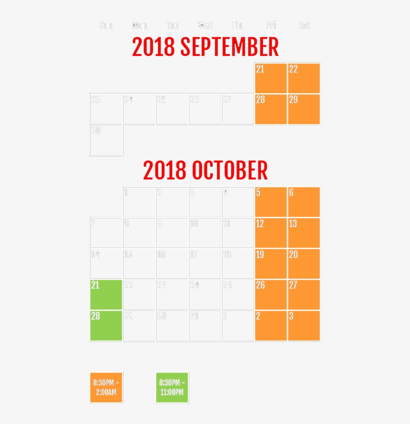 2018 Dates Of Operation - Legend At Pope Lick, transparent png download