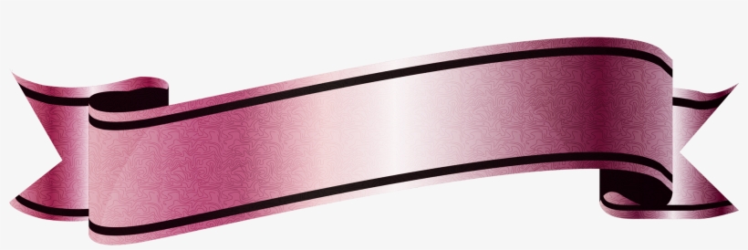Blank Scroll Banner Png Download - Blank Pink Banner, transparent png download