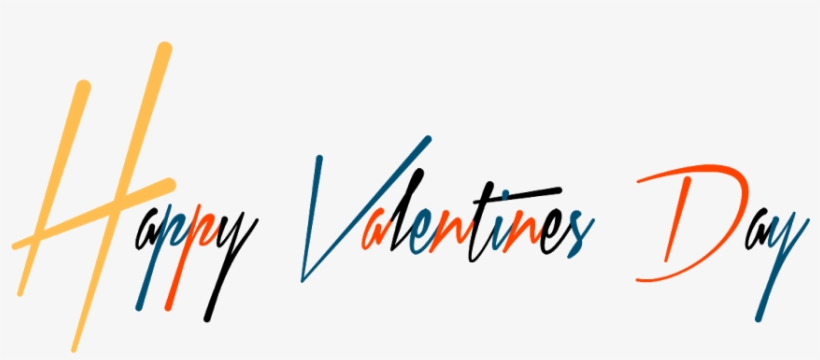 Valentine's Day Text Png - Calligraphy, transparent png download