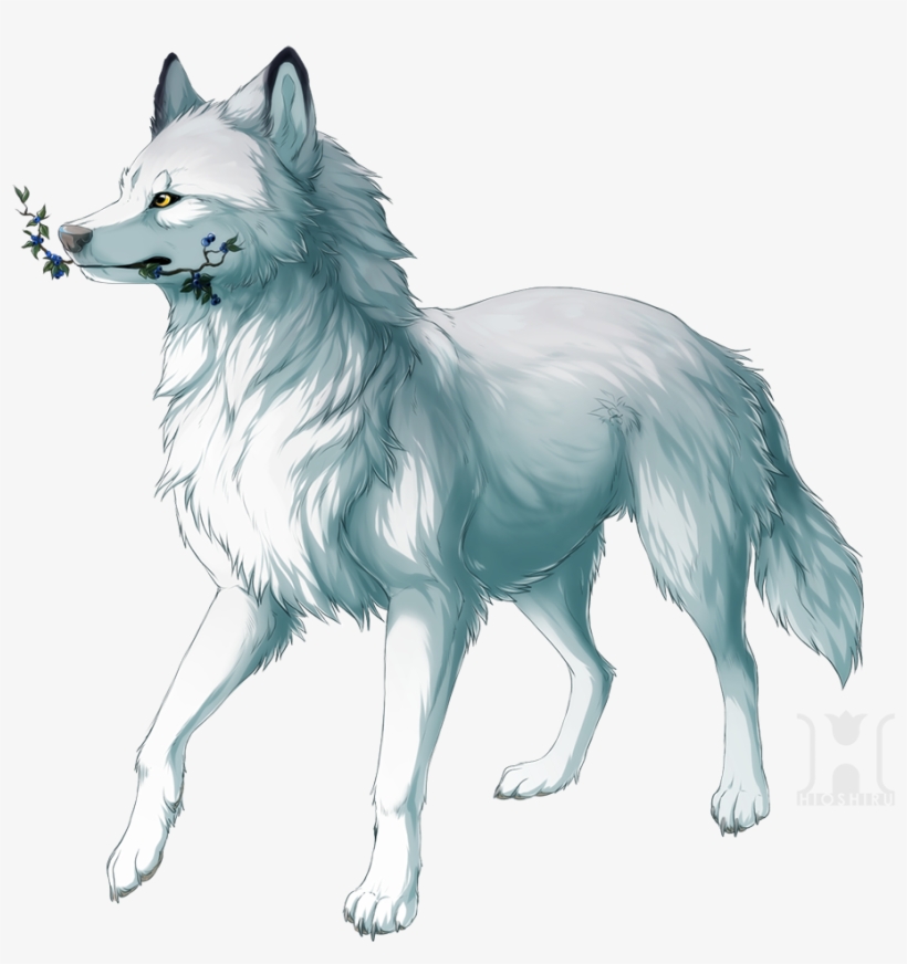 Wolf And Blueberries, transparent png download