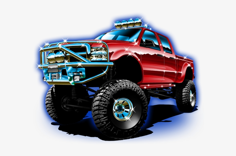 Truck Fabric, Monster Truck Fabric, Custom Print Panel - Monster Truck Transparent, transparent png download