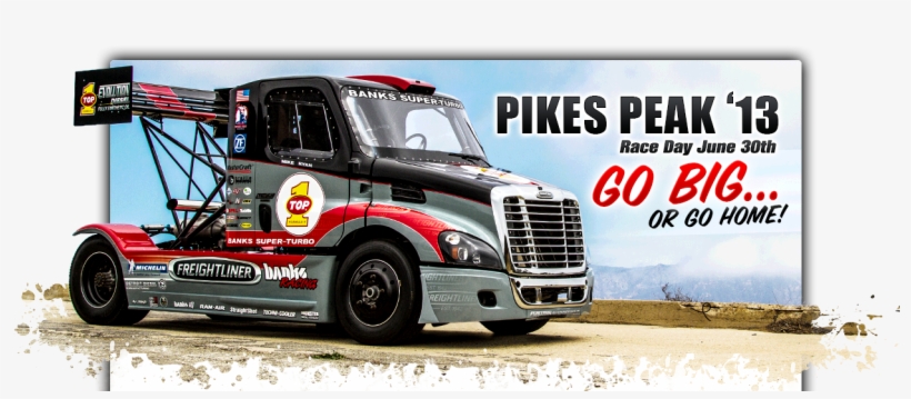 Super-turbo Diesel Pikes Peak Banks Mike Ryan - Pikes Peak Hill Climb Semi, transparent png download