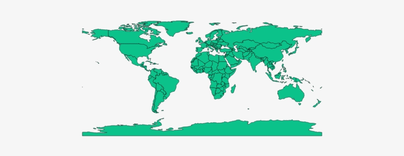 Enter Image Description Here - World Map, transparent png download