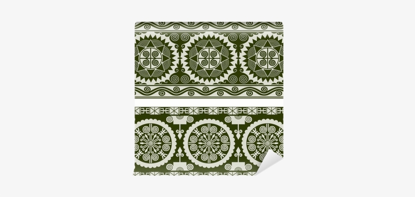 Abstract Scroll Circular Border Banner Wall Mural • - Stock Illustration, transparent png download