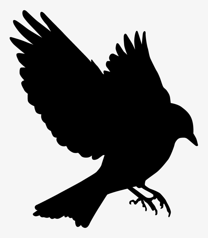 Bluebird In Flight Silhouette Blue Bird, Silhouette - Blue Bird Flying Silhouette, transparent png download