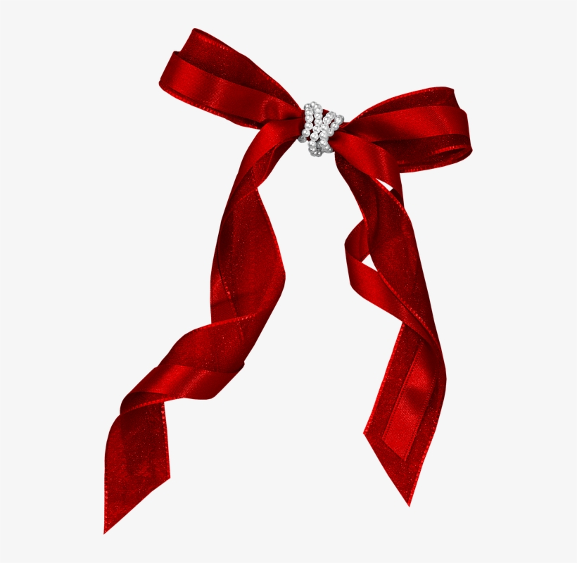 Satin, Christmas, Gift, Bow, Thread, Knot, Isolated - Satin, transparent png download