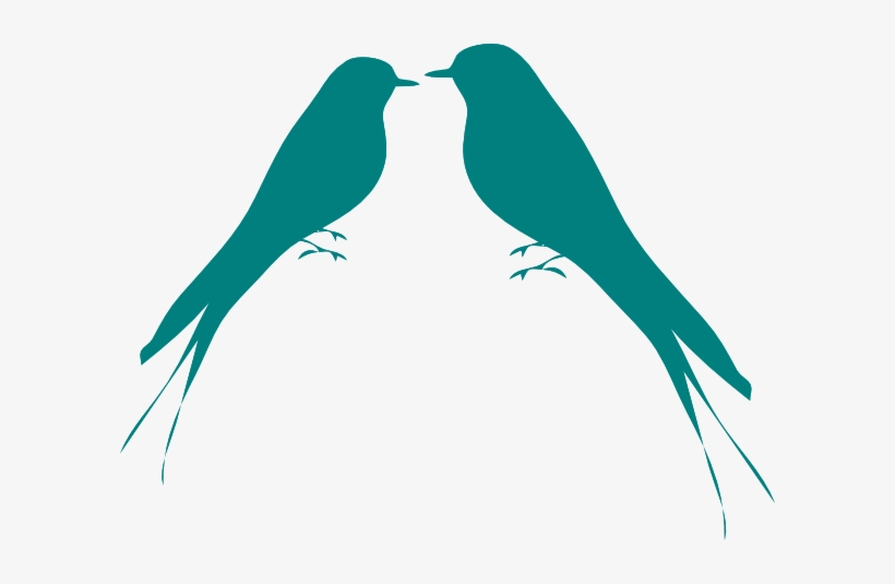 Love Bird Silhouette - Love Birds Cliparts, transparent png download