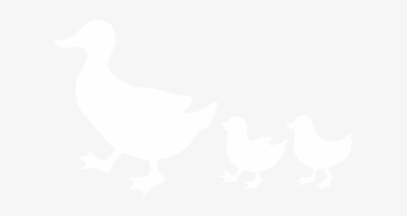 Silhouette Of Duck Family, transparent png download