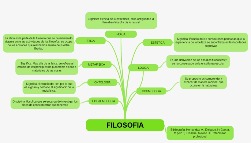 D) Árbol De Las Ramas De La Filosofía - Diagram, transparent png download