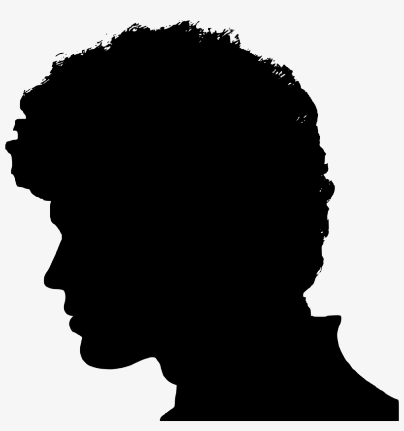 Lucio Battisti Png Transparent - Male Profile Silhouette, transparent png download