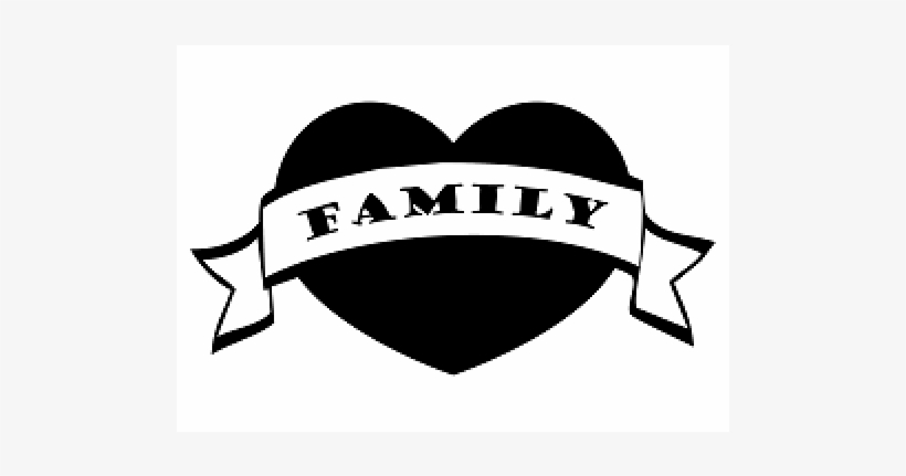 Family Banner Heart Bookami® Silhouette Book Folding - Emblem, transparent png download