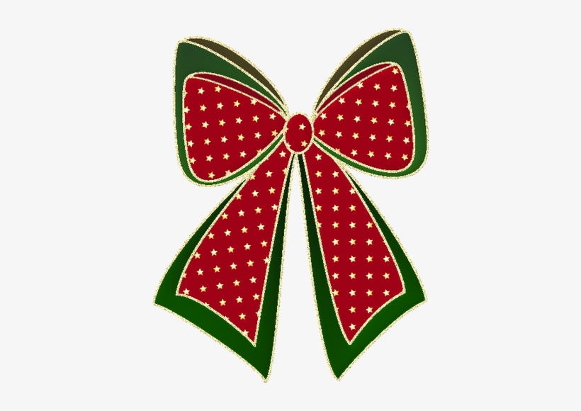 Free Christmas Graphics - Christmas Bow Transparent Clipart, transparent png download