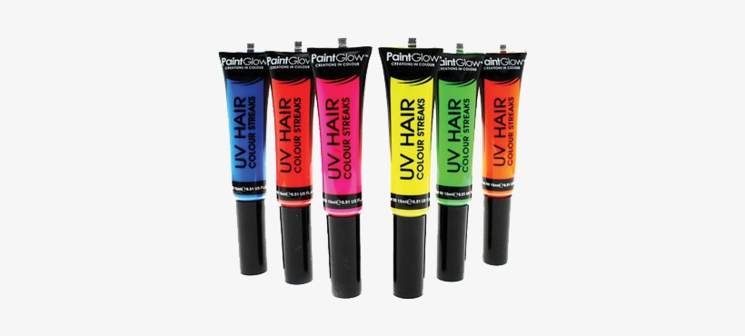 Neon Hair Streaks - Paintglow Neon Glow Hair, transparent png download