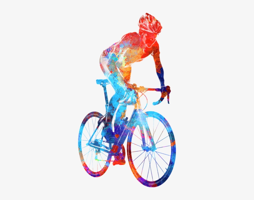 Bleed Area May Not Be Visible - Triathlon Painting, transparent png download