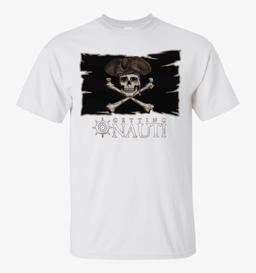T Shirt - Jolly Roger - Pirate Flag - Cotton T Shirt - T-shirt, transparent png download