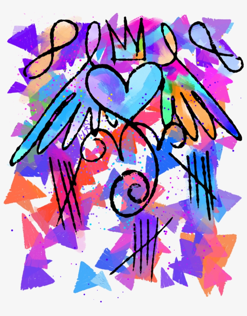 Artsy Heart By Merch Clip Art Black And White Stock, transparent png download