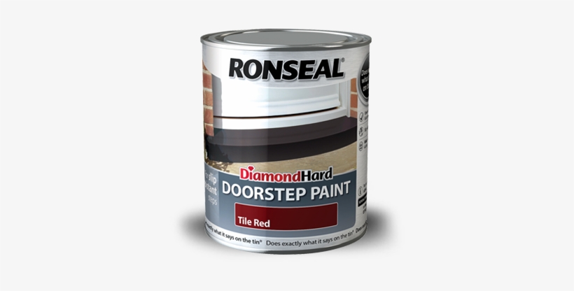 Dh Doorstep Paint 750 2013 - Ronseal Diamond Hard Doorstep Paint Tile Red 750ml, transparent png download