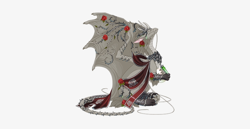Redrose - Rose Thorn Collar Flight Rising, transparent png download